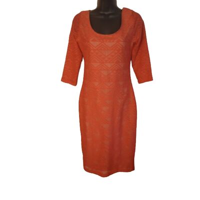 Fire Los Angeles Women's Size Medium Orange Sheath Mini Dress | eBay