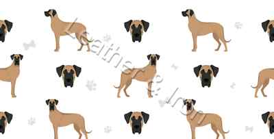 New Great Dane Brown Black Ears Down Dog Vinyl Checkbook Cover