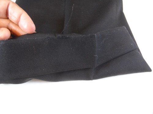 Pantalones de vestir JB Britches Nordstrom para hombre 36x35 negros plisados con puños - Imagen 3 de 8