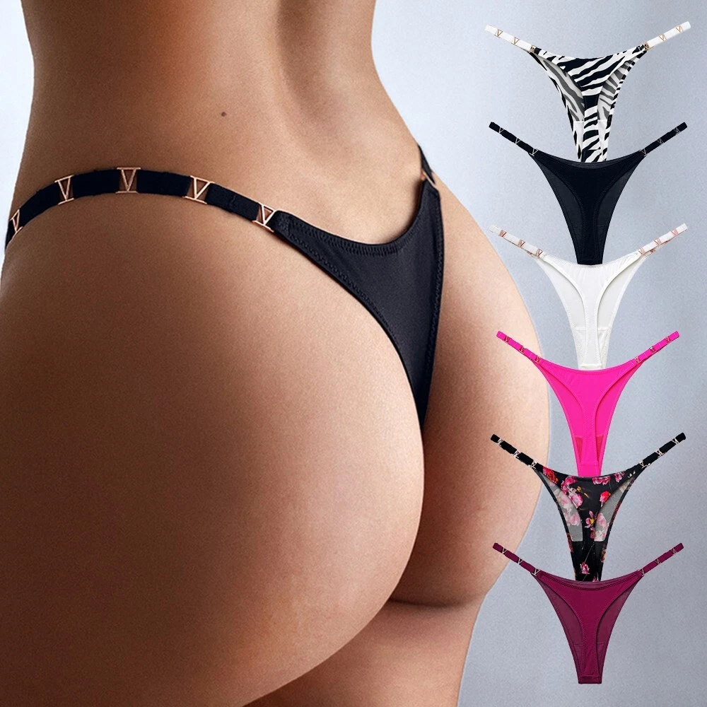 Women Sexy High Cut G-string Thongs T-back Underwear Panties