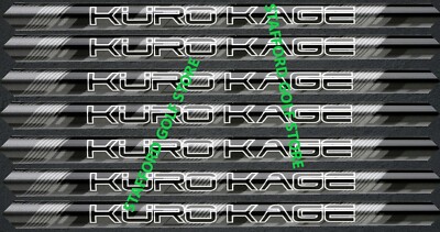 Mitsubishi Kuro Kage Black 2nd Gen Iron Shafts .370 Tip - Choose Your Flex 7 thumbnail image