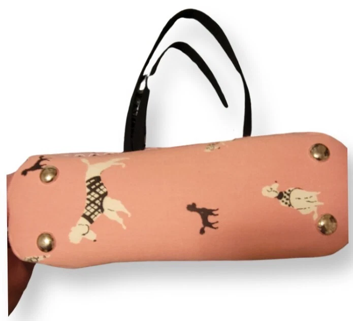 Retro Pink Poodle Custom Tote Bag Zazzle Pink Rhinestones eBay
