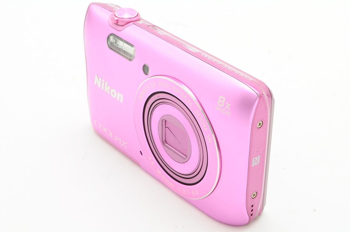 Exc+5 】 Nikon COOLPIX S3700 Pink 20.1 MP 8x Wi-Fi Digital Exc+5 】 Nikon COOLPIX S3700 Pink 20.1 MP 8x Wi-Fi Digital