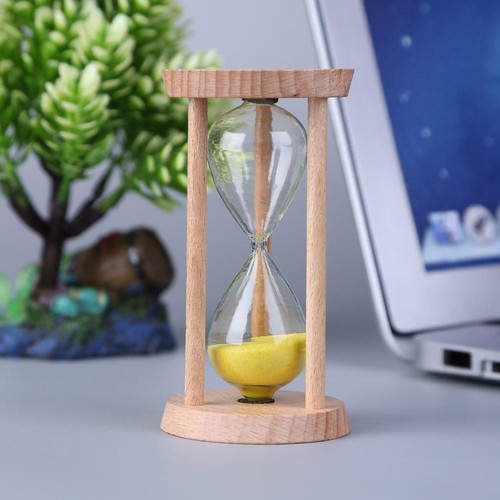 Sand Hourglass Timer 3 Minutes Egg Sandglass Timer Clock Home Decor Wooden Gift - Picture 17 of 23