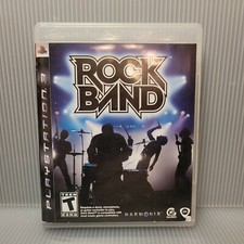 Rock Band (Sony PlayStation 3 PS3, 2010) Complete Black Label Game w/ Manual