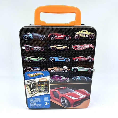 Hot Wheels 18 Car Storage Tin Carrying 