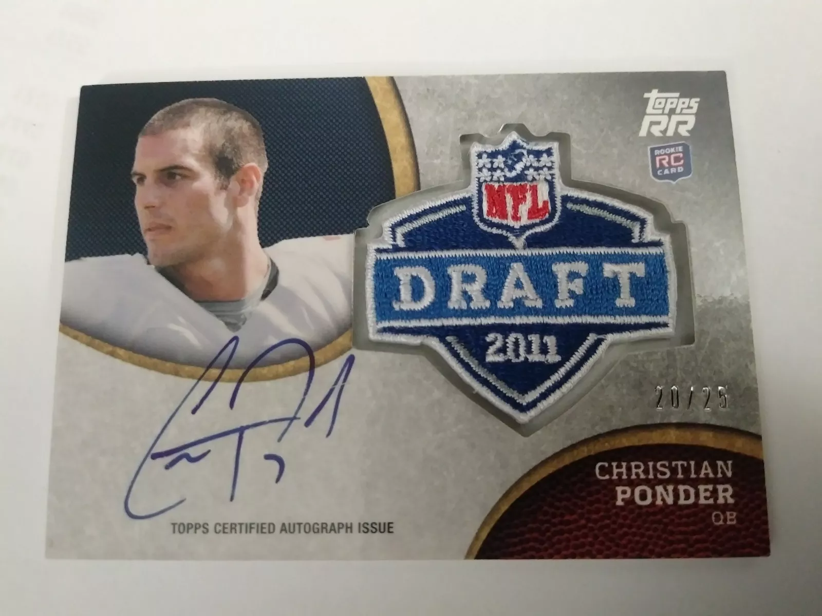 Christian Ponder trading card