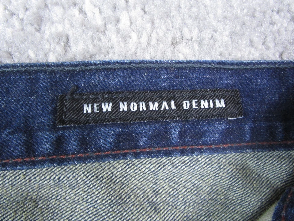 RVCA джинсы мужские 34 новый нормальный синий джинсовой ткани брюки прямой темно стирка кнопка мухи - Изображение 4 из 4