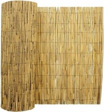 4m Bamboo Wide Natural Peeled Reed Screening Roll Reed Fencing Outdoor Garden