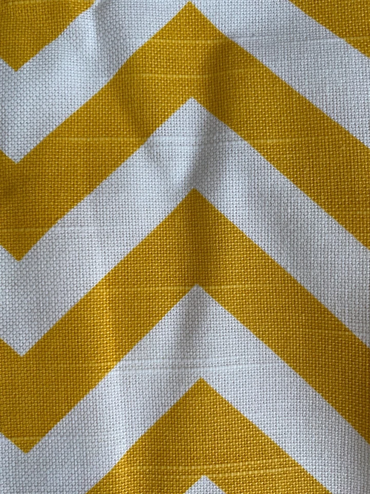 Chevron fabric yardage yellow outdoors cushions synthetic 58"W x 216"L 6YDS - Image 4 of 4