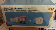 Philips Hue  - 2 ampoules White & Color E27 + pont + detecteur de mouv. - NEUF