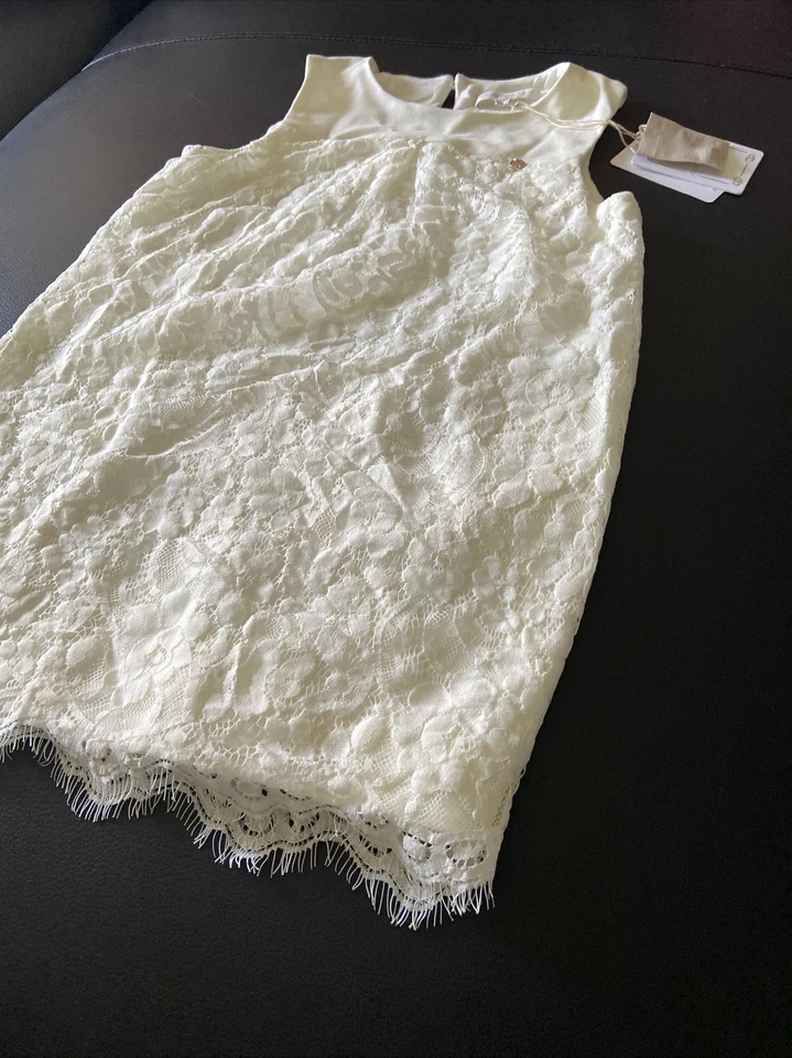 Silvian Heach Kids girls dress simmons panna 5 ivory white - Image 2 of 4