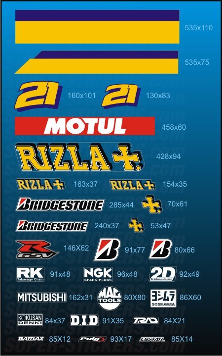 tømrer Borgmester ledig stilling RIZLA Moto GP Stickers Decals GSX-R GSXR 600 750 1000 Autocollant Adesivi Vinyls | eBay tømrer Borgmester ledig stilling RIZLA Moto GP Stickers Decals GSX-R GSXR 600 750 1000 Autocollant Adesivi Vinyls | eBay