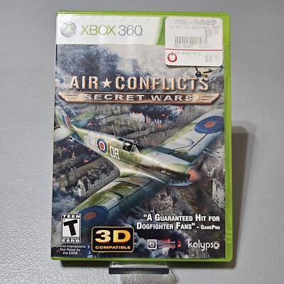 Xbox 360 ~Air Conflicts: Secret Wars~ Kalyspso Aerial Fighter Game~ Rated T ~CIB