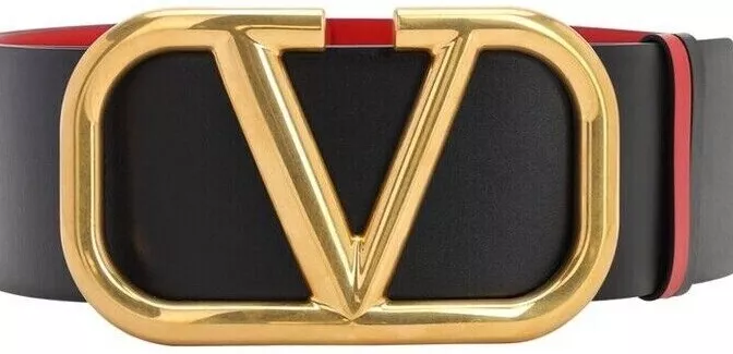 Valentino Garavani VLogo Signature leather belt - Neutrals