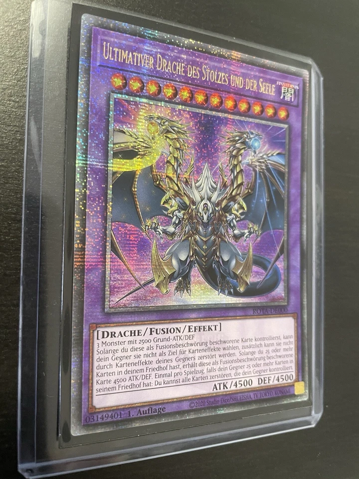 Yu-Gi-Oh! Ultimativer Drache des Stolzes und der Seele QCSR ROTA NM 1. Auflage - Bild 3 von 4