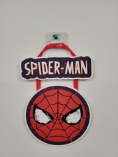 Spider-Man 10" Hanging Sign Wood Plaque Wall Decoration BRAND NEW SPIDER MAN