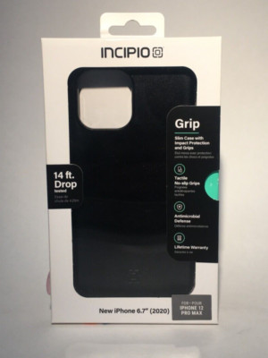 iPhone 12 Pro Max Incipio Grip  Case, Open Box, Nice, Sleek, Black, Slim, Rugged