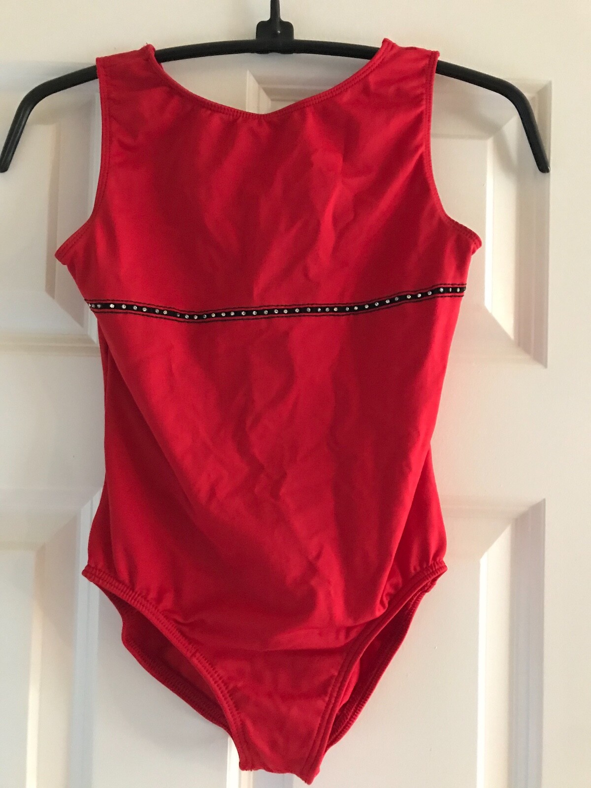 Red Leotard Motionwear Large Child Gem