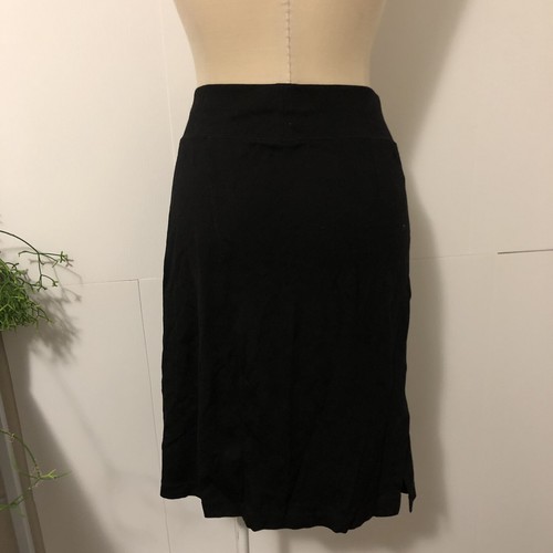 SUSSAN Skirt 8 Black Work Stretch High Waisted Knee Length Business Office - Picture 6 of 6