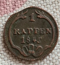 SCHWYZ 1 Rappen 1845