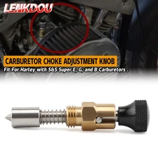 Carburetor Enricher Choke Adjustment Knob For S&S Shorty Super E G B Harley Carb