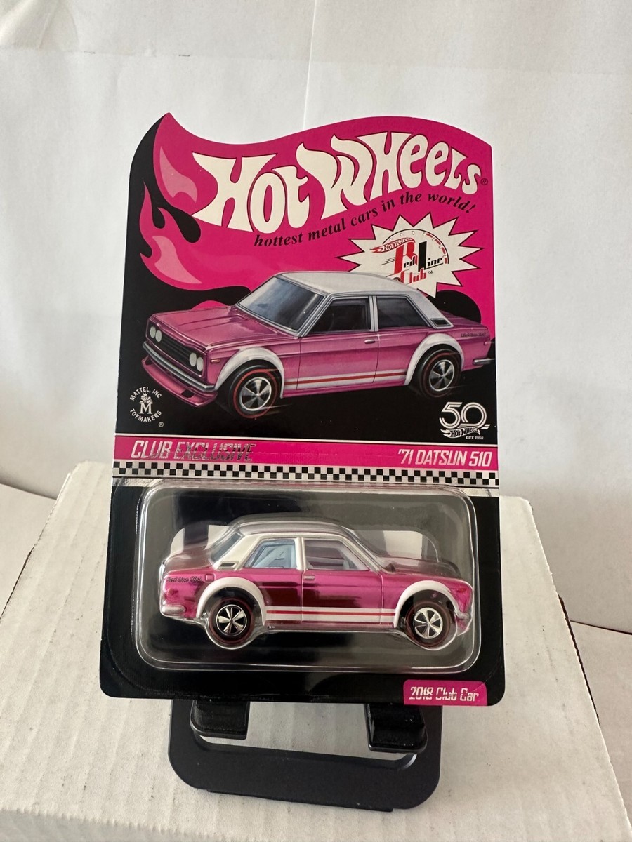 Hot Wheels Red Line Club '71 Datsun 510 2018 Club Car Pink