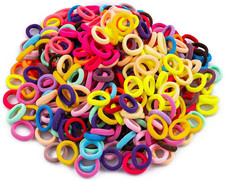 350 PCS Multicolor Cotton Hair Ties Small Baby Hair Elastics for Kids and Girl