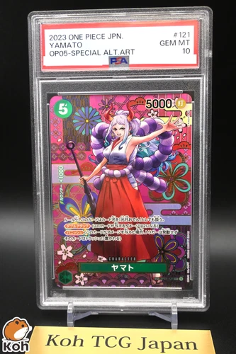 PSA 10 Yamato SP Alt Art OP01-121 Awakening of the New Era Japanese One Piece