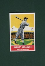 1933 DeLong Gum Co. #13 RABBIT MARANVILLE, Braves HOF | REPRINT card/NOT Dover