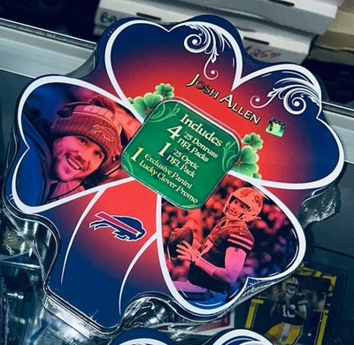 Josh Allen Sealed Tin 5 Pack Lot 4 Donruss 1 Optic 1 Lucky Clover