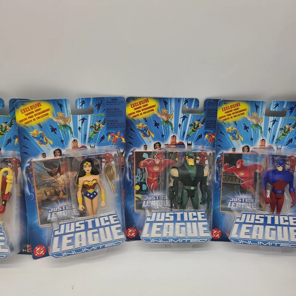 Lote de 6 Figuras de Acción Superhéroes Justice League Unlimited Mattel 2005 De Colección Foto 4 de 4