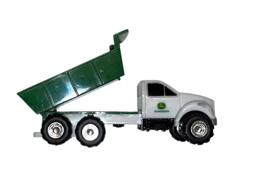ERTL 1:64 Diecast John Deere Black Peterbilt Tractor W/ Grain Trailer, DumpTruck - Image 2 of 4