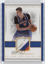 2016 Panini National Treasures Material Prime 24/25 Kristaps Porzingis #24 9l4