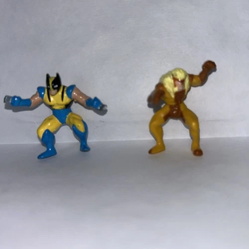 X-men Pocket/Micro Comics 1994 Vintage Marvel/ToyBiz Wolverine & Sabretooth