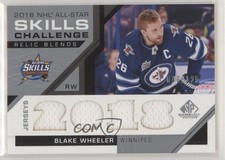 2018 Upper Deck SP Game Used All-Star Skills Relic Blends /125 Blake Wheeler 2a9
