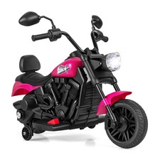 Kids Electric Motorcycle 6V Battery Powered Ride on Toy with Detachable Rose