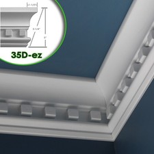4.5" Peel  Stick Easy Crown Molding 80' Kit inside  outside corners included