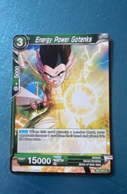 Dragon Ball Super Card Game Energy Power Gotenks Galactic Battle BT1-071 Regular