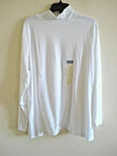 Ladies Mock Turtleneck  White Size XL NEW