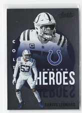 DARIUS LEONARD #UH7 2021 PANINI ABSOLUTE COLTS UNSUNG HEROES