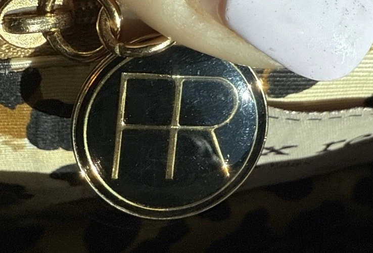 Felix Rey винтажный Y2K шелк бант клатч коричневый розовое золото запонки цепочка ремень - Изображение 4 из 4