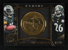 2014 Panini Black Gold Dual Team Symbols 63/99 Dri Archer Le'Veon Bell #GD-2 3b8