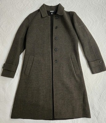 DKNY Donna Karan New York women coat trench  Wool 100 Size 2