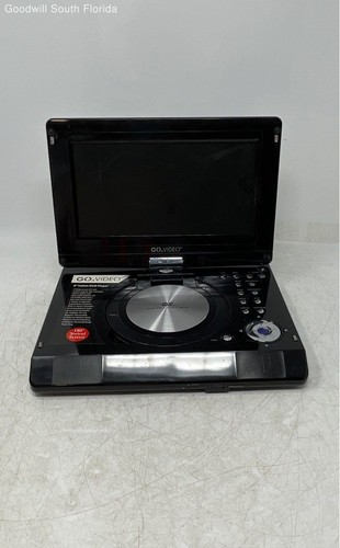 Go Video Model YGPDL907 Black Swivel Screen Portable DVD Player No Tested