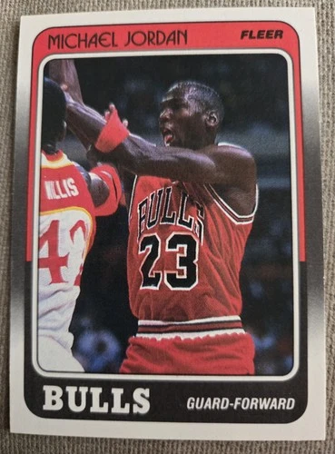 1988-89 Fleer Michael Jordan Chicago Bulls. Highly Gradeable. Beautiful Card.