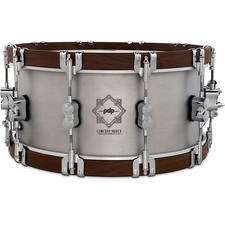 PDP by DW Concept Select Aluminum Snare Drum WWalnut Hoops 14x6.5 in. Aluminum