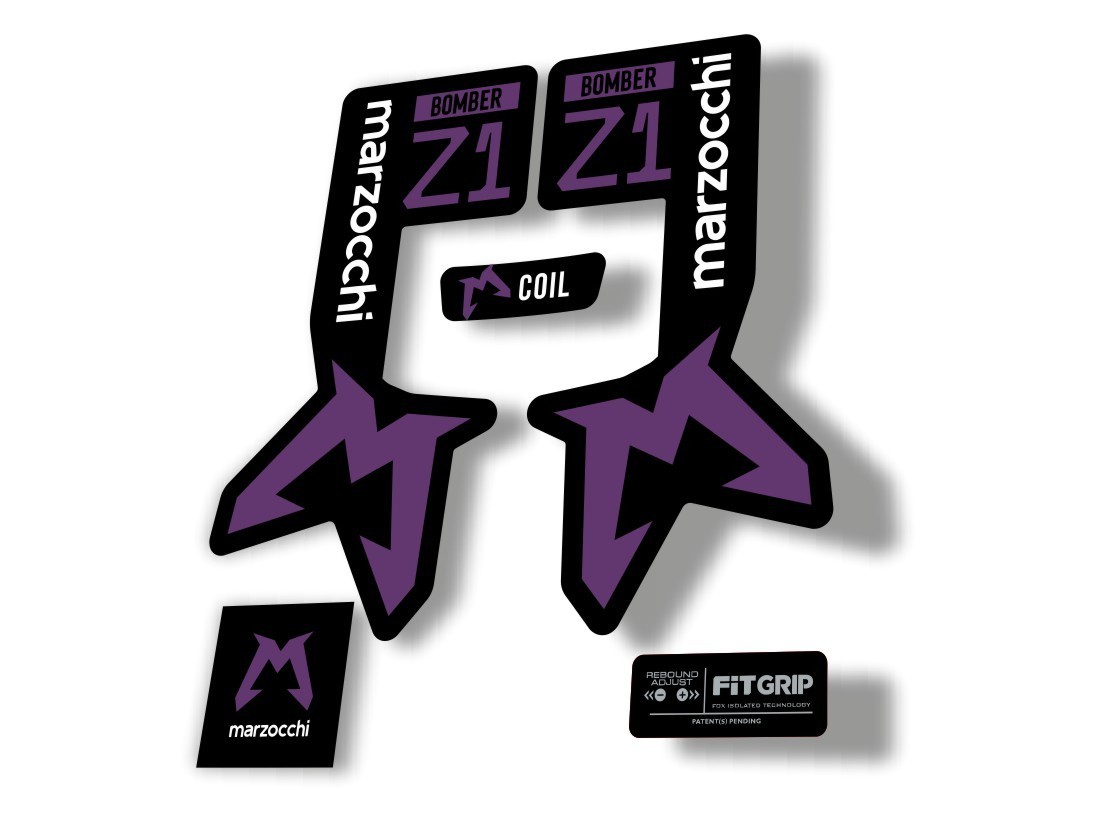 Marzocchi Bomber Z1 2025 2025 Fork Suspension Sticker Decal Kit