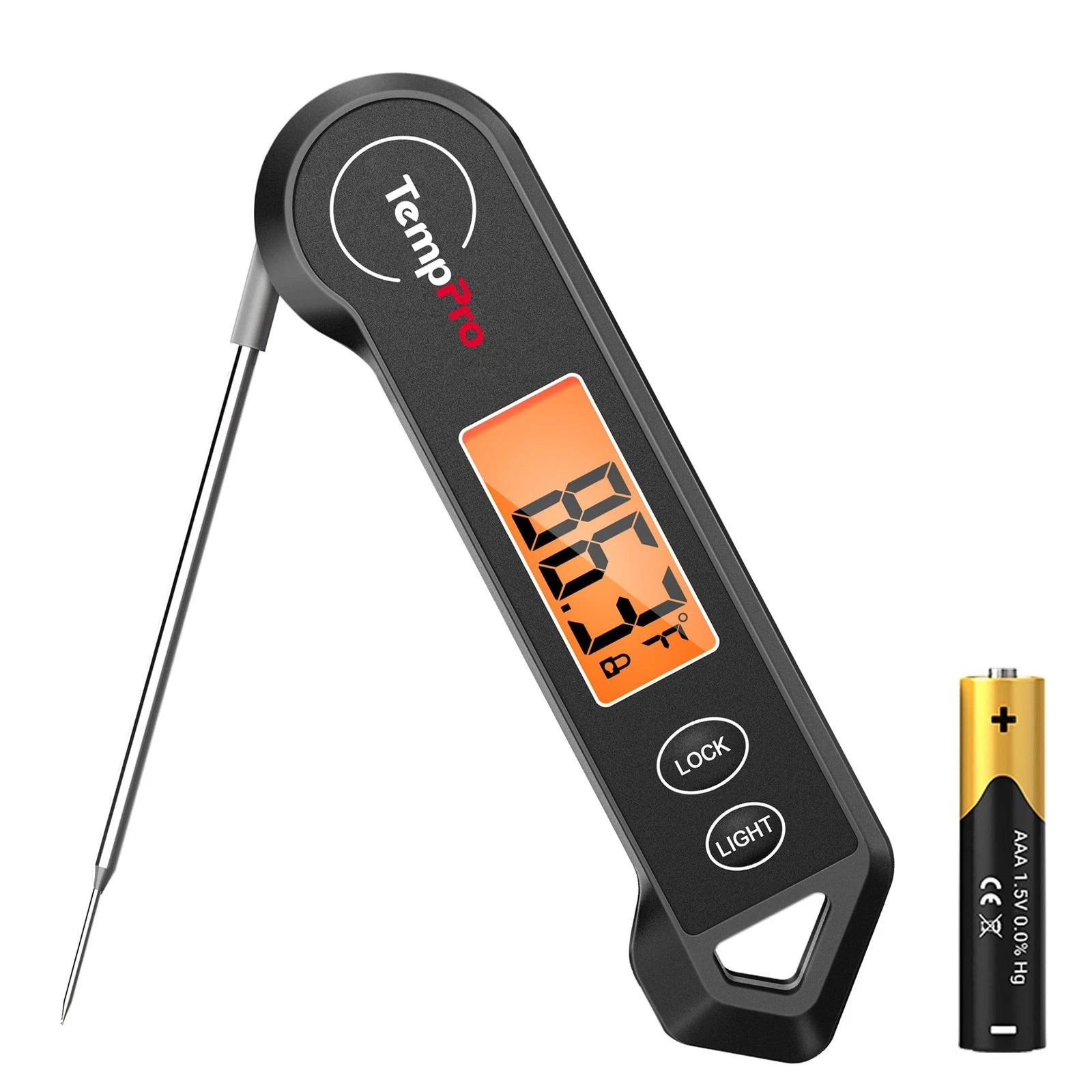 TP19H Waterproof Digital Meat Thermometer with Ambidextrous Backlit and Motio...