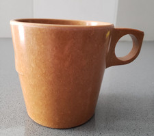 Vintage 1967 US Military Brown Melamine Mess Hall Coffee Mug